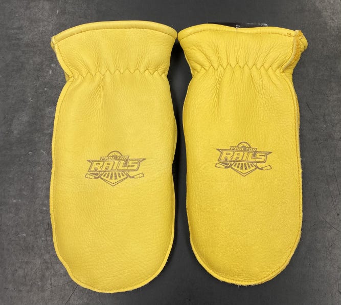 Yellow New Sherpa Lined Unisex Adult XS Winter Chopper Gloves w/ Custom Logo Engraving