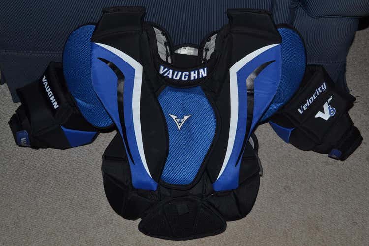 Used Intermediate Small Vaughn v6 Goalie Chest Protector