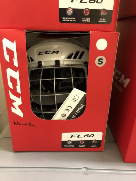 White New Small CCM FL60 Helmet
