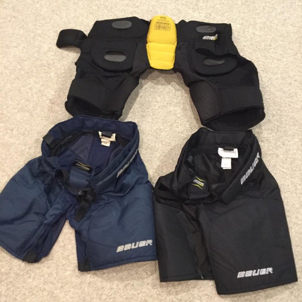 Senior Large Bauer Supreme TotalOne MX3 Girdle With Navy And Black Shells