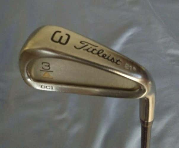 #0043-10 Used Men's Titleist Right Handed 3 iron DCI Gold Stiff Flex Graphite Shaft