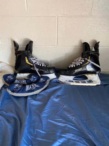 ECHL WORCESTER RAILERS IVAN CHUKAROV Pro Stock Size 9.5 BAUER 2s PRO Skates