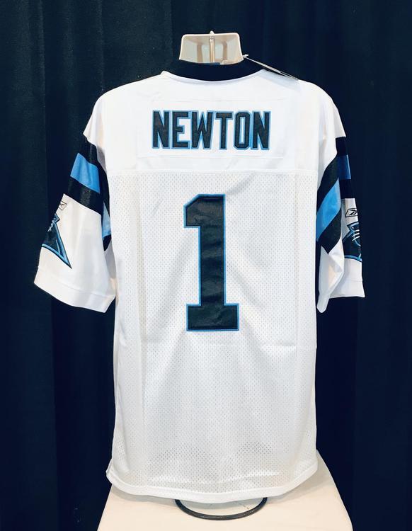 Cam Newton Autographed and Framed White Carolina Panthers Jersey