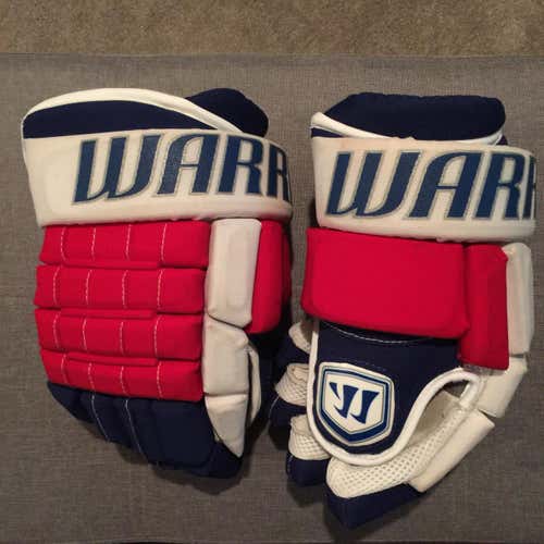Warrior Franchise 13.5N Pro Stock Custom Hockey Gloves, Rangers