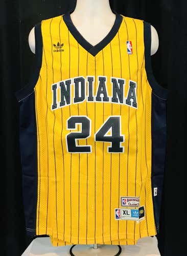 Paul George Indiana Pacers Custom Jersey Gold X-L