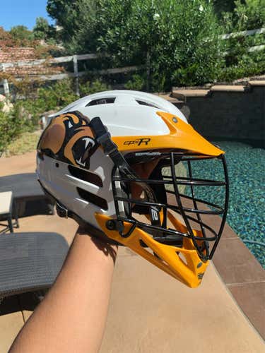 White Adult Player's Cascade CPX-R Helmet