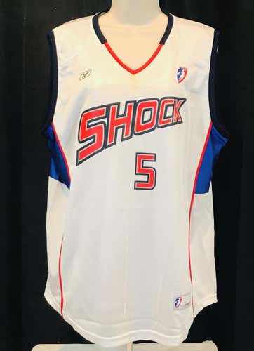 Elaine Powell Signed Detroit Shock Jersey White Large Used