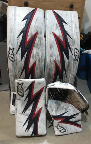 Red Used 34" Regular Optik Goalie Full Set