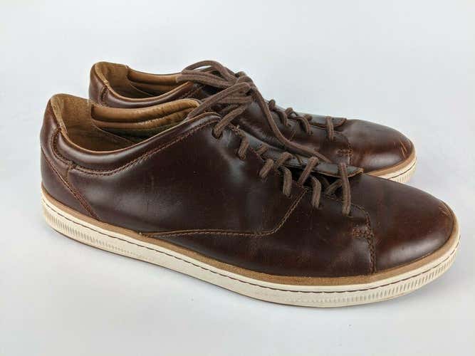 Clarks 1825 Maxton Park Sneakers Brown Leather Casual Walking Shoes Men 11 M