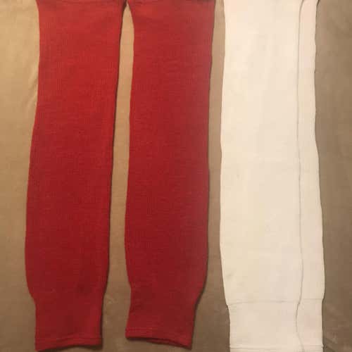 New Red CCM Knit Socks Plus Bonus White Pair