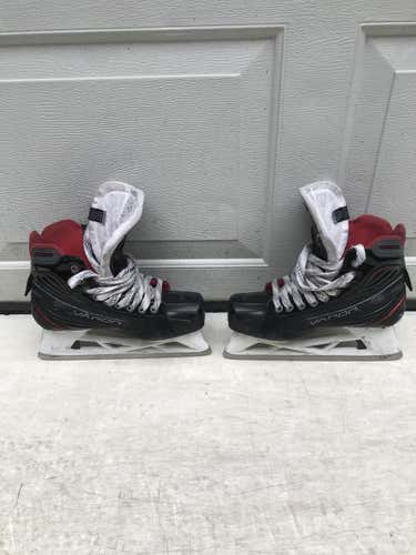 Used Junior Bauer vapor x900 Hockey Goalie Skates Regular Width Size 6