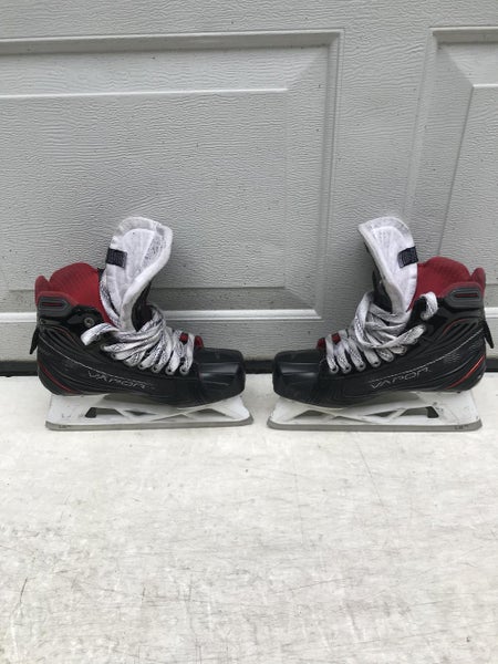 Used Junior Bauer vapor x900 Hockey Goalie Skates Regular Width Size 6