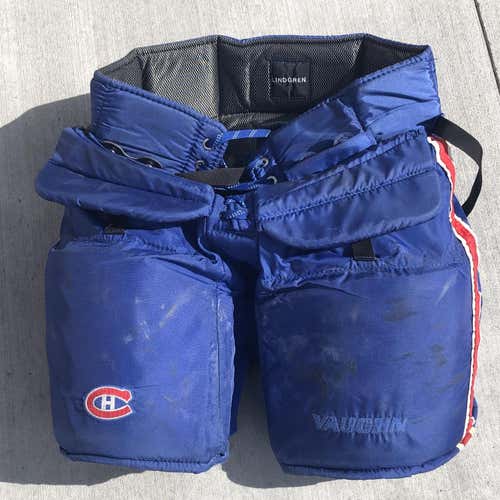 Blue Senior XL Vaughn Pro Stock Hockey Goalie Pants
