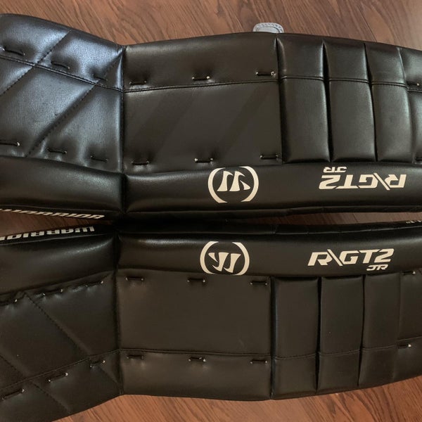 Black Junior 24" Warrior Ritual GT2 Goalie Leg Pads