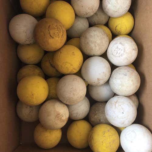 6 Assorted Used Lacrosse Balls