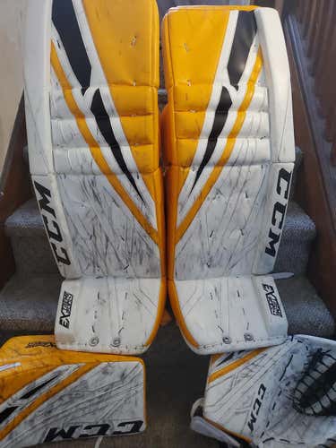 Desmith penguins pro return 35+1.5 CCM Regular Extreme Flex 4 Goalie Full Set Pro Stock