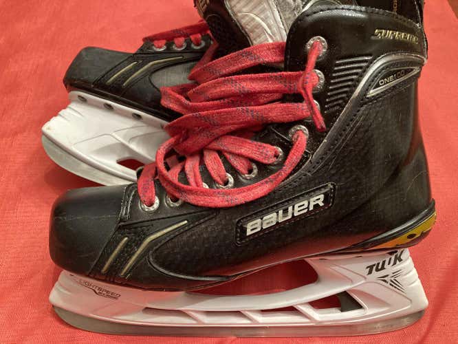 Used Senior Bauer Supreme One100 Hockey Skates Regular Width Size 8