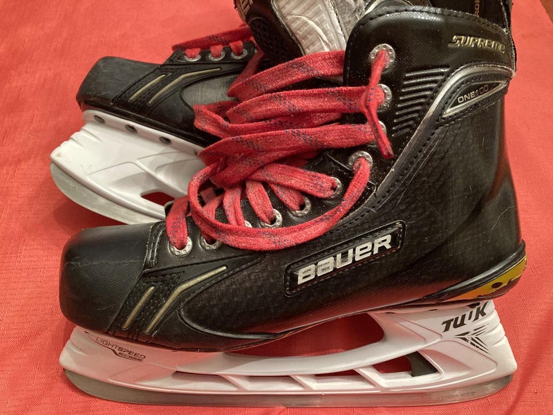 Used Senior Bauer Supreme One100 Hockey Skates Regular Width Size 8