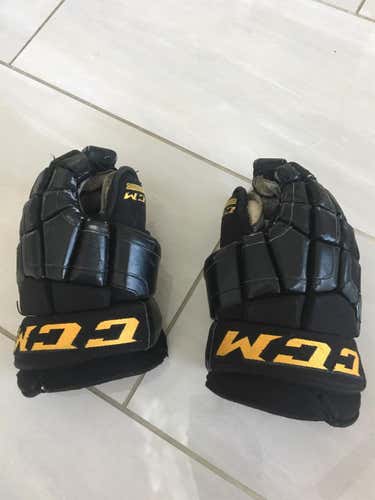 Black Senior CCM HG40 13" Pro Stock Gloves