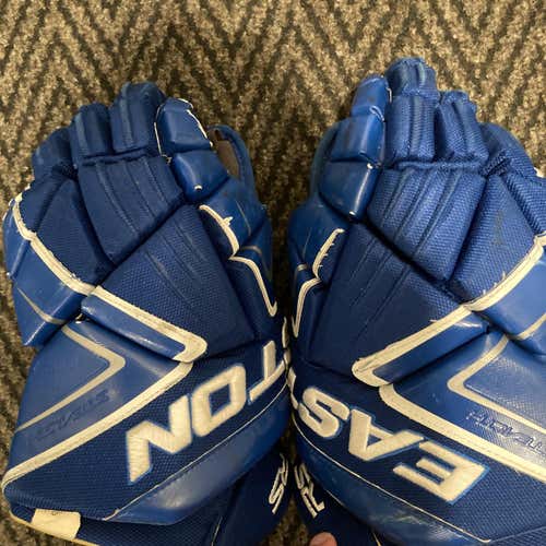 Blue Used Senior Easton Stealth CX Gloves 14"