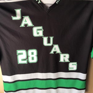 River City Jaguars Hockey Jersey Black Sz54 #28