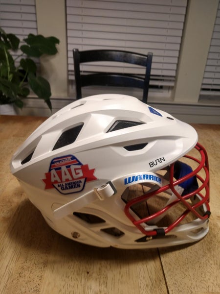 White Used Medium Warrior Burn Helmet with BOA adjustment