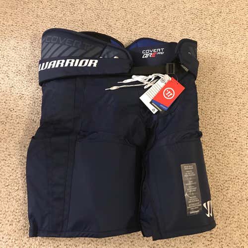 New Senior Large Warrior Covert QRE Pro Hockey Pants Pro Stock Navy Blue