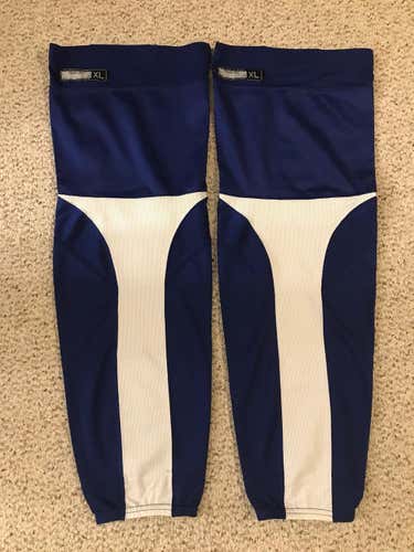 Used Senior XL Reebok Socks Pro Stock Practice Royal Blue
