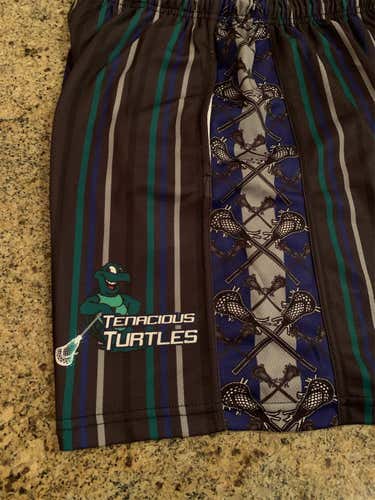 Tenacious Turtles Lacrosse Shorts - size Medium