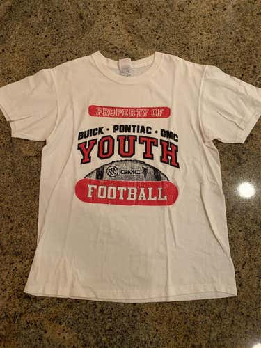 Property of GMC Youth Football T Shirt, White, size Medium