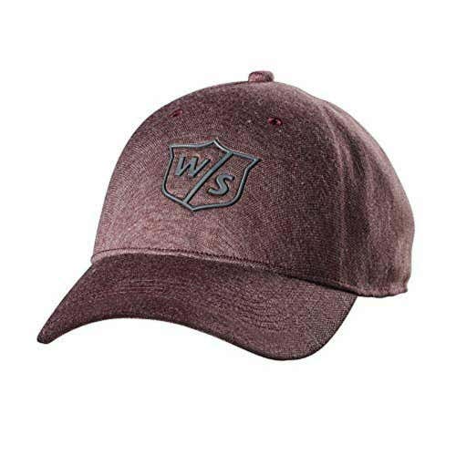 Wilson Staff 2018 One Touch Cap (Brick Red, Adjustable) Golf Hat NEW