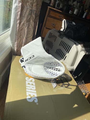 White New Senior CCM Regular Pro Stock