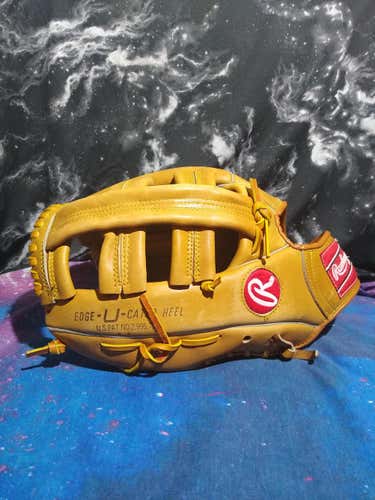 Gold Used Adult Rawlings Left Hand Throw Infield RSG2 Baseball Glove 14"