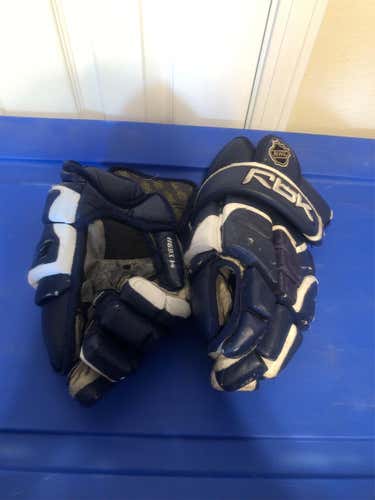 Reebok 9k Navy Blue Ice Hockey Gloves