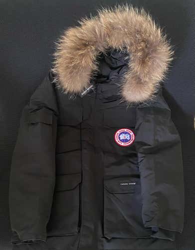 Men's Medium Canada Goose Expedition Parka Jacket Black Nice!