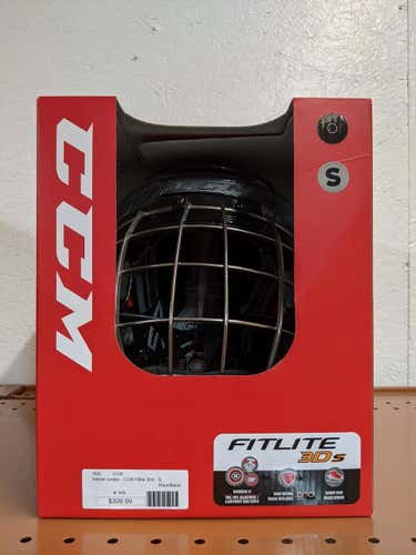 CCM FitLite 3Ds Helmet Combo - Black NEW