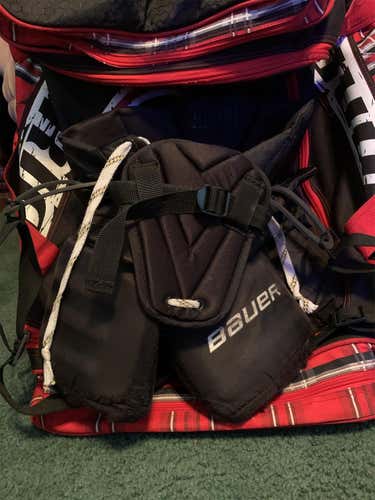 Black Junior Small Bauer S170 Pro Stock Hockey Goalie Pants