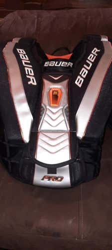 Senior Used Small Bauer Goalie Chest Protector Pro Stock