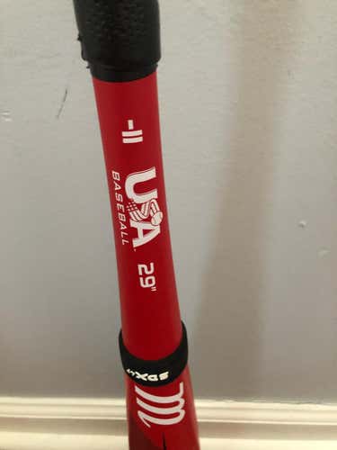 Used Kid Pitch (9YO-13YO) 2020 Marucci Hybrid Cat USA Connect Bat (-11) 18 oz 29"