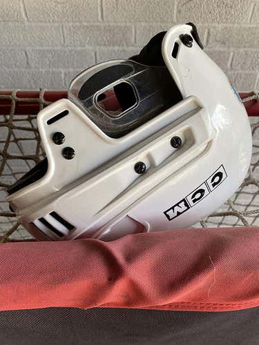 White Used Large CCM HT 652 Helmet