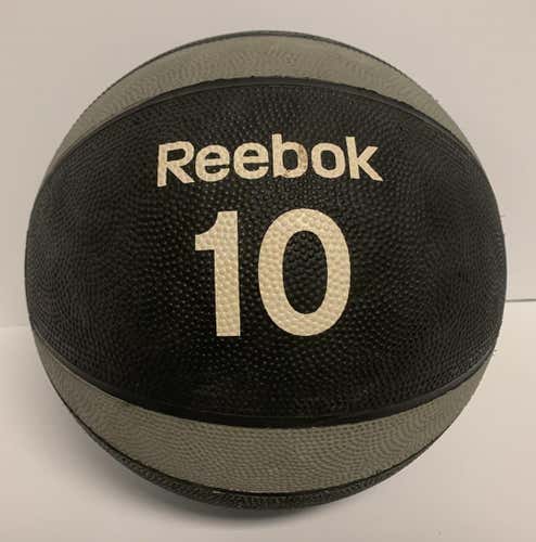 Used Reebok 10 Lb Medicine Ball Exercise & Fitness Accessories