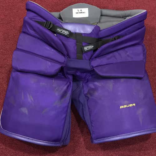 Mankato State Bauer Pro Stock Hockey Goalie Pants Size Large Item#MNKGPP2