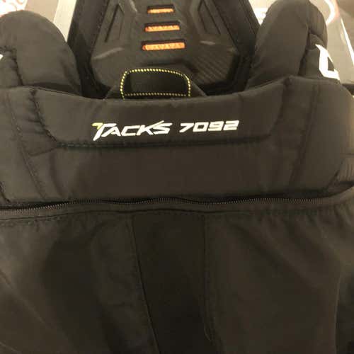 Black Junior XL CCM Tacks 7092 Hockey Pants