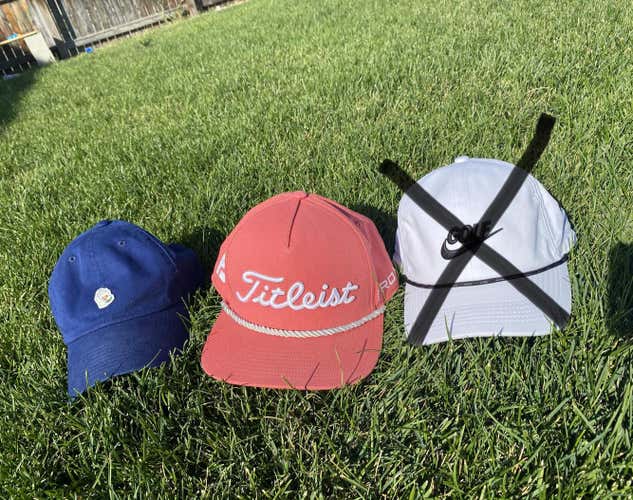 Nike And Titleist Golf Hats Rare