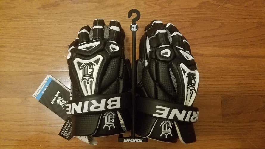 New Black Brine Goalie Gloves 12"