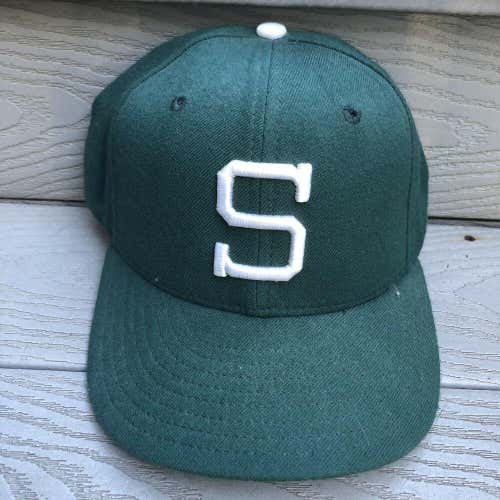 Michigan State Spartans Baseball Hat Fitted 6 7/8 Cap Green New Era University