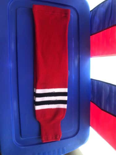 Chicago Blackhawks Red Knit Hockey Socks
