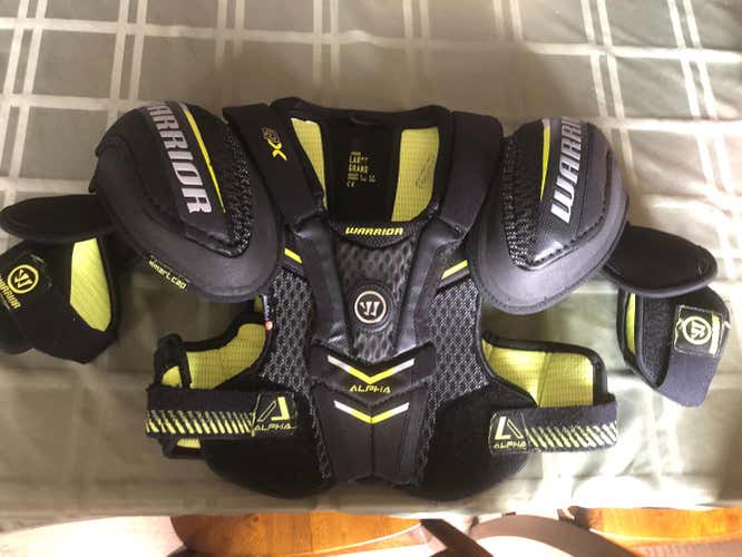 Used Junior Large Warrior Alpha QX Shoulder Pads