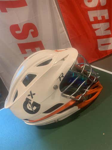 White Used Cascade R Helmet Used For One Season As An Away Helmet Very Few Scrapes Up Tol