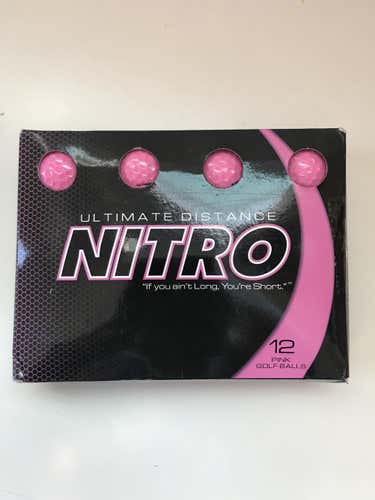 Nitro Pink Golf Balls 12 Pack (1 Dozen)